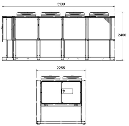 ICE 550 A, chladiaci výkon 544,8 kW