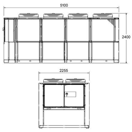 ICE 650 A, chladiaci výkon 650,7 kW